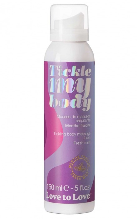 Массажная хрустящая пенка Tickle My Body Fresh Mint с ароматом мяты - 150 мл. - Love to Love - купить с доставкой в Батайске