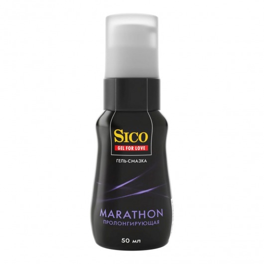 Пролонгирующая гель-смазка Sico Marathon - 50 мл. - Sico - купить с доставкой в Батайске
