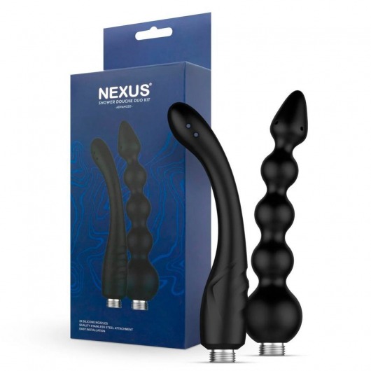 Набор из 2 насадок для анального душа Shower Douche Duo Kit - Nexus Range - купить с доставкой в Батайске