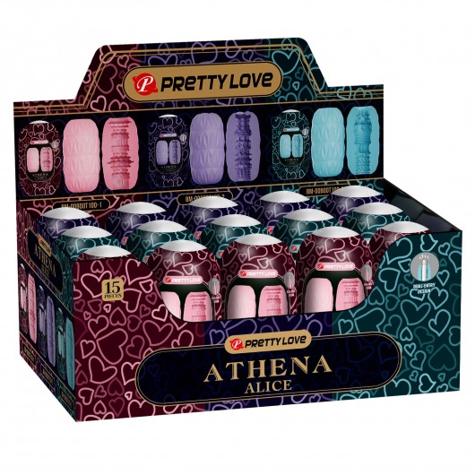 Набор из 15 мастурбаторов Athena Alice - Baile - в Батайске купить с доставкой