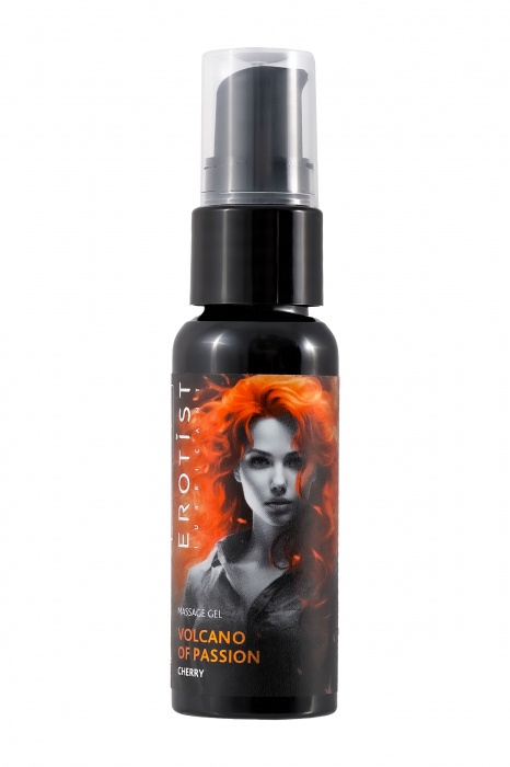 Гель с эффектом вибрации Volcano Of Passion со вкусом вишни - 25 мл. - Erotist Lubricants - купить с доставкой в Батайске