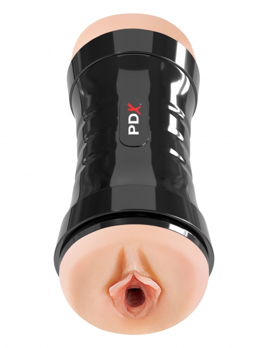 Двусторонний мастурбатор в колбе Super Flip-A-Pussy Over - Pipedream - в Батайске купить с доставкой