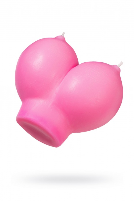 Розовая свеча «Сиськи» - 150 гр. - Pecado - купить с доставкой в Батайске