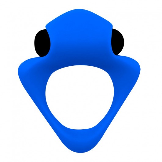 Синее эрекционное кольцо Wooomy Tribeс с вибрацией - Adrien Lastic - в Батайске купить с доставкой