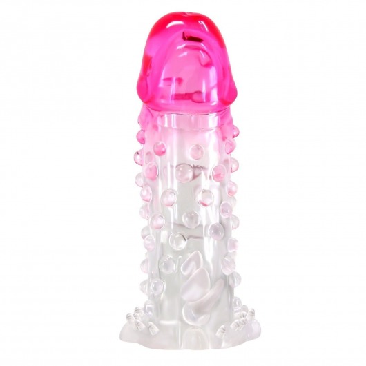 Прозрачно-розовая насадка на пенис Wilford - 13,5 см. - Baile - в Батайске купить с доставкой