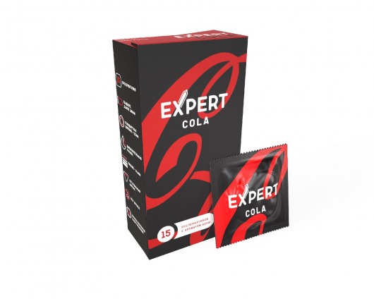 Презервативы с ароматом колы Expert Cola - 15 шт. - Expert - купить с доставкой в Батайске