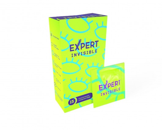 Ультратонкие презервативы Expert Invisible - 15 шт. - Expert - купить с доставкой в Батайске