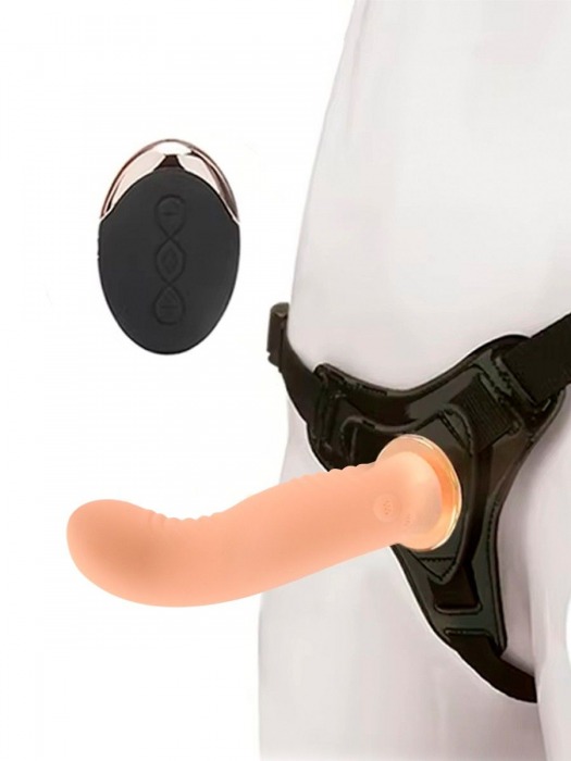 Женский вибрострапон со съемной насадкой и пультом ДУ - Erokay - купить с доставкой в Батайске