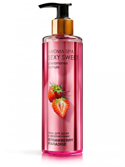 Гель для душа с феромонами и ароматом клубники Strawberry Paradise - 200 мл. -  - Магазин феромонов в Батайске