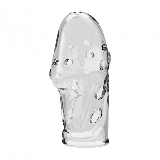 Прозрачная насадка на пенис Booker - 8 см. - Baile - в Батайске купить с доставкой