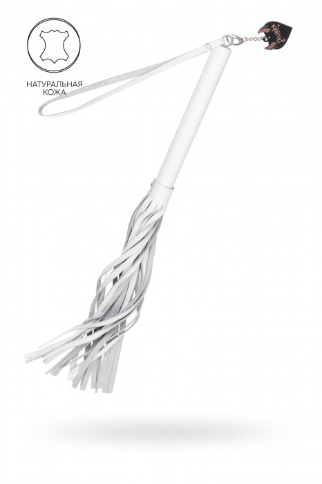 Белая кожаная плеть - 50 см. - Pecado - купить с доставкой в Батайске