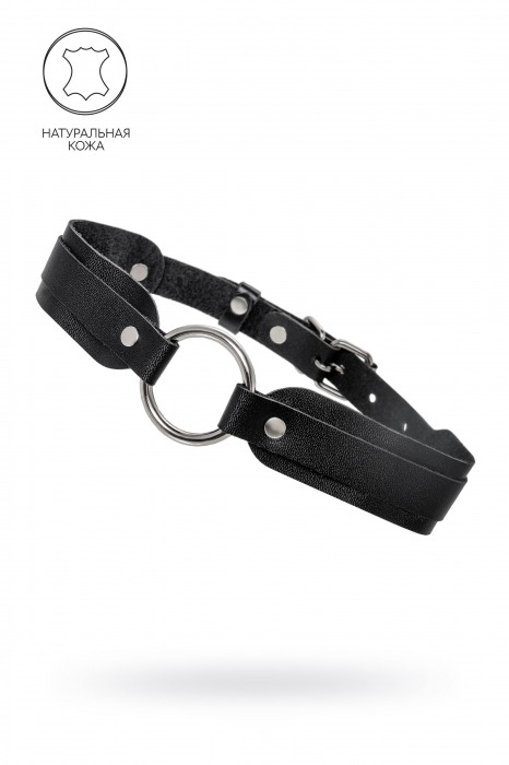 Черный кожаный чокер-ошейник со скруглёнными углами - Pecado - купить с доставкой в Батайске
