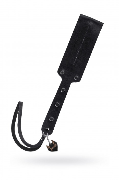 Черный кожаный пэддл - 32 см. - Pecado - купить с доставкой в Батайске