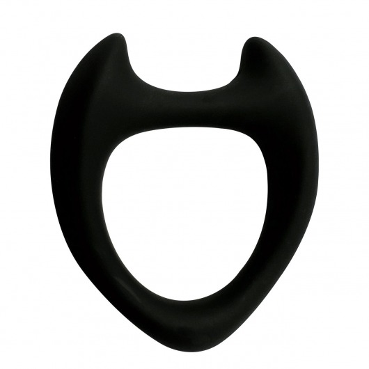 Черное эрекционное кольцо с рожками Wooomy Toro M - Adrien Lastic - в Батайске купить с доставкой
