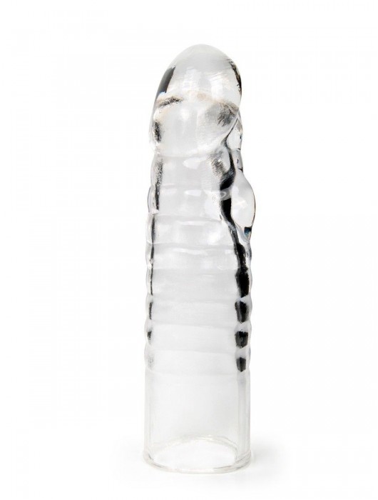Прозрачная закрытая насадка на член - 15 см. - Sex Expert - в Батайске купить с доставкой