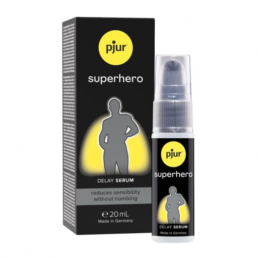 Пролонгатор-сыворотка pjur Superhero Delay Serum - 20 мл. - Pjur - купить с доставкой в Батайске