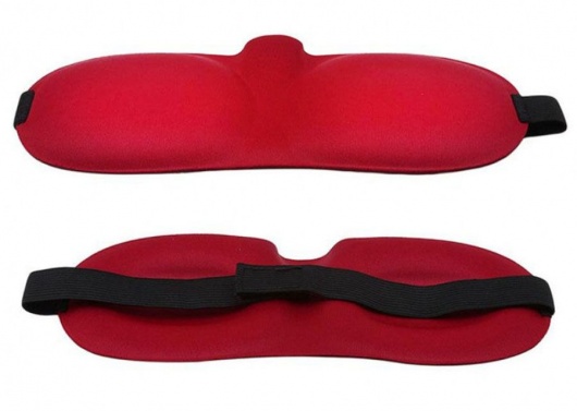 Красная глухая маска на резинке - Sitabella - купить с доставкой в Батайске