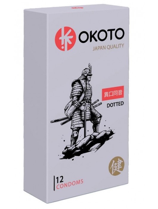 Точечные презервативы OKOTO Dotted - 12 шт. - Sitabella - купить с доставкой в Батайске