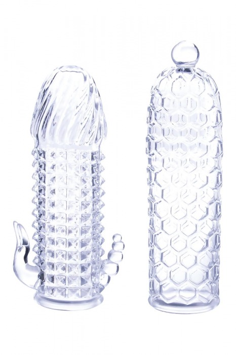 Набор из 2 прозрачных насадок на член Seductive Tickler Sleeves Set - NMC - в Батайске купить с доставкой