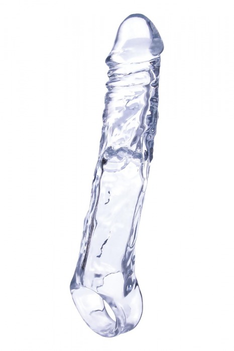 Прозрачная насадка-удлинитель Length Enhancer с подхватом - 22,3 см. - NMC - в Батайске купить с доставкой