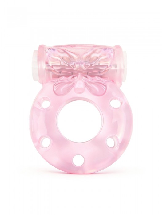 Розовое эрекционное виброкольцо с бабочкой - 1137 - в Батайске купить с доставкой