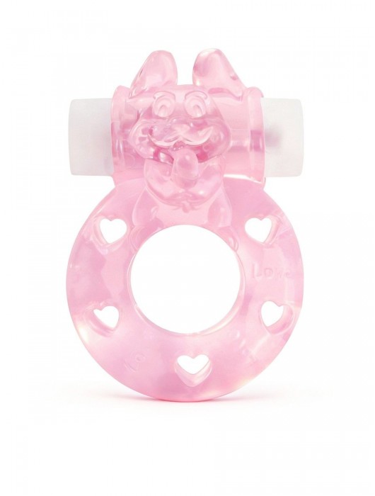 Розовое эрекционное виброкольцо в форме зайчика - 1137 - в Батайске купить с доставкой