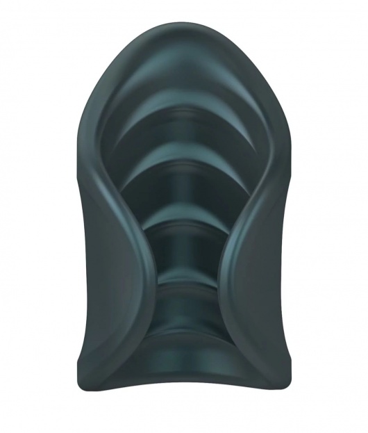 Серый сквозной мастурбатор с вибрацией Manwan Starter - Manwan - в Батайске купить с доставкой