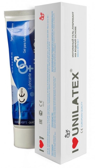 Лубрикант на водной основе Unilatex Gel - 80 мл. - Unilatex - купить с доставкой в Батайске