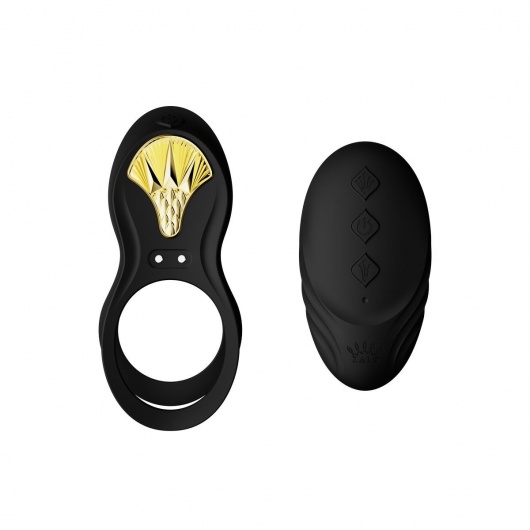Черное эрекционное виброкольцо Bayek с пультом ДУ - Zalo - в Батайске купить с доставкой