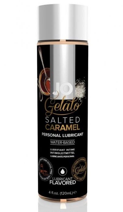 Лубрикант с ароматом солёной карамели JO GELATO SALTED CARAMEL - 120 мл. - System JO - купить с доставкой в Батайске