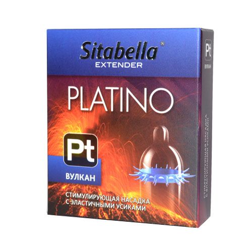 Стимулирующая насадка с усиками Platino  Вулкан - Sitabella - купить с доставкой в Батайске