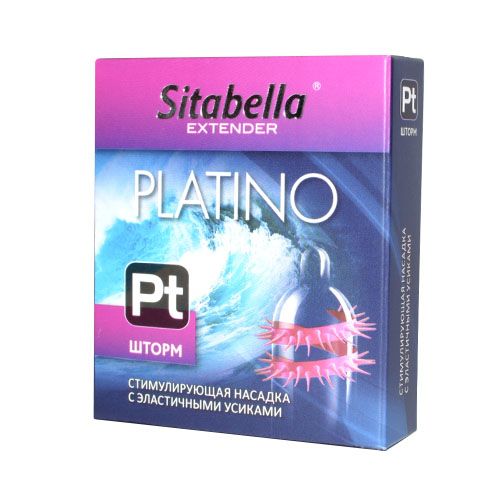 Стимулирующая насадка со спиралью из усиков Platino  Шторм - Sitabella - купить с доставкой в Батайске