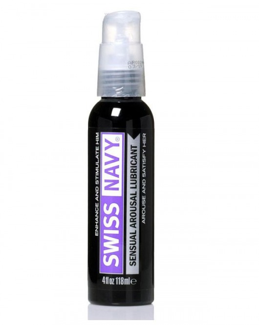 Возбуждающий гель-лубрикант на водной основе Sensual Arousal Lubricant  - 118 мл. - Swiss navy - купить с доставкой в Батайске