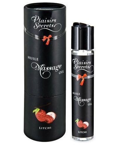 Массажное масло с ароматом личи Huile de Massage Gourmande Litchi - 59 мл. - Plaisir Secret - купить с доставкой в Батайске