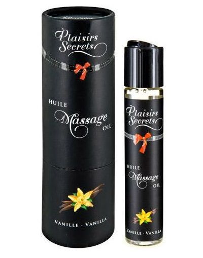 Массажное масло с ароматом ванили Huile de Massage Gourmande Vanille - 59 мл. - Plaisir Secret - купить с доставкой в Батайске