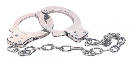 Наручники из металла с длинной цепочкой CHROME HANDCUFFS METAL HANDCUFFS W. KEY - NMC - купить с доставкой в Батайске
