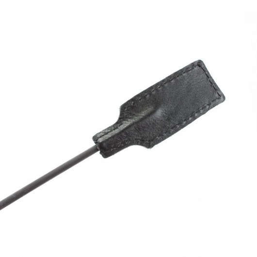 Чёрный профессиональный стек с золотистой рукоятью - 73 см. - БДСМ Арсенал - купить с доставкой в Батайске