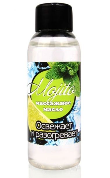 Массажное масло для тела Mojito с ароматом лайма - 50 мл. - Биоритм - купить с доставкой в Батайске