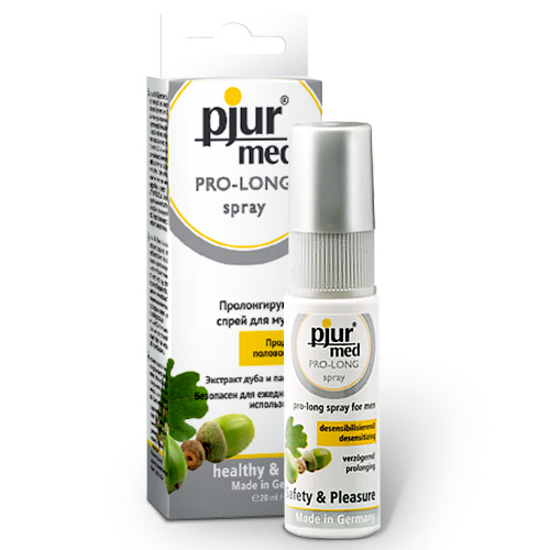 Пролонгирующий спрей с экстрактом дуба и пантенолом pjur MED Pro-long Spray - 20 мл. - Pjur - купить с доставкой в Батайске