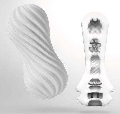 Мастурбатор FLEX Silky White с мягким рельефом - Tenga - в Батайске купить с доставкой