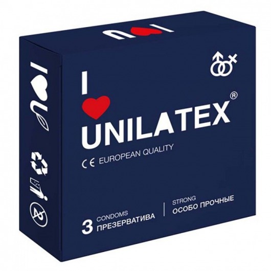 Ультрапрочные презервативы Unilatex Extra Strong - 3 шт. - Unilatex - купить с доставкой в Батайске