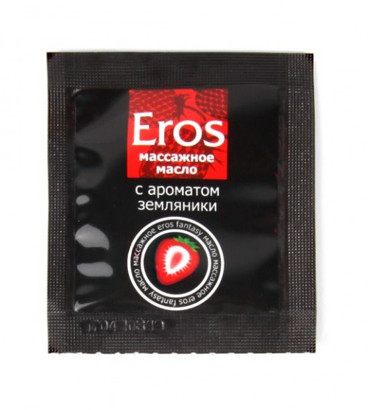 Пробник массажного масла с ароматом земляники Eros fantasy - 4 гр. - Биоритм - купить с доставкой в Батайске