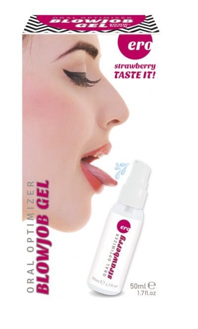 Увлажняющий гель для орального секса с ароматом клубники - 50 мл. - Ero - купить с доставкой в Батайске