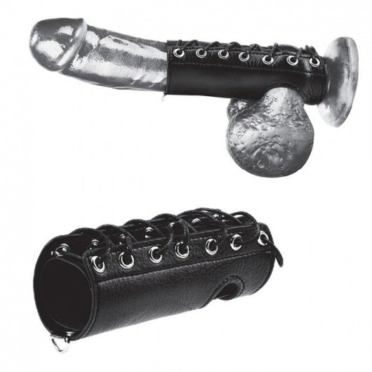 Сбруя на член на шнуровке 5  Cock Sheath - BlueLine - купить с доставкой в Батайске