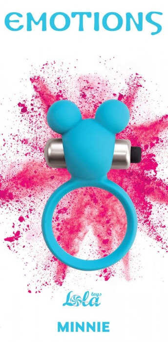 Голубое эрекционное виброколечко Emotions Minnie Breeze - Lola Games - в Батайске купить с доставкой