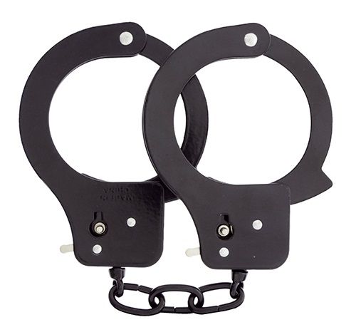 Чёрные наручники из листового металла BONDX METAL CUFFS BLACK - Dream Toys - купить с доставкой в Батайске