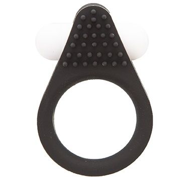 Чёрное эрекционное кольцо LIT-UP SILICONE STIMU RING 1 BLACK - Dream Toys - в Батайске купить с доставкой