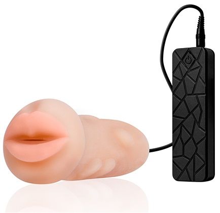 Мастурбатор-ротик с вибрацией REALSTUFF VIBRATING MASTURBATOR MOUTH - Dream Toys - в Батайске купить с доставкой
