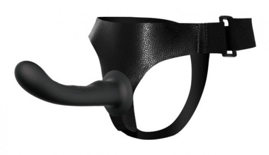 Страпон с изогнутой головкой Ultra Harness Curvy Dildo - 15,8 см. - Baile - купить с доставкой в Батайске