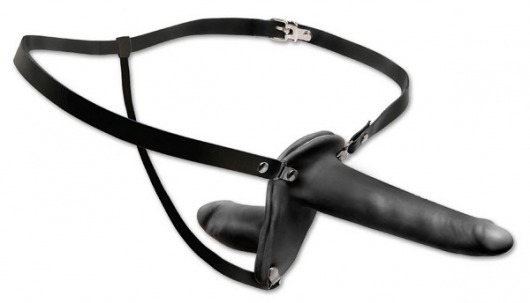 Женский страпон с вагинальной пробкой Double Penetrix Strap-on - 15 см. - Pipedream - купить с доставкой в Батайске